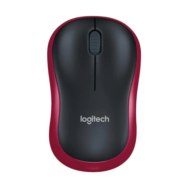 Logitech M185 Wireless Mouse, Red