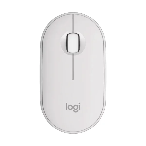 Logitech M350s Pebble Mouse 2, Wireless and Bluetooth Mouse, TONAL WHITE