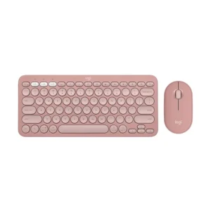 Logitech Pebble 2 Combo Multi-Device Bluetooth Keyboard and Mouse, TONAL ROSE,