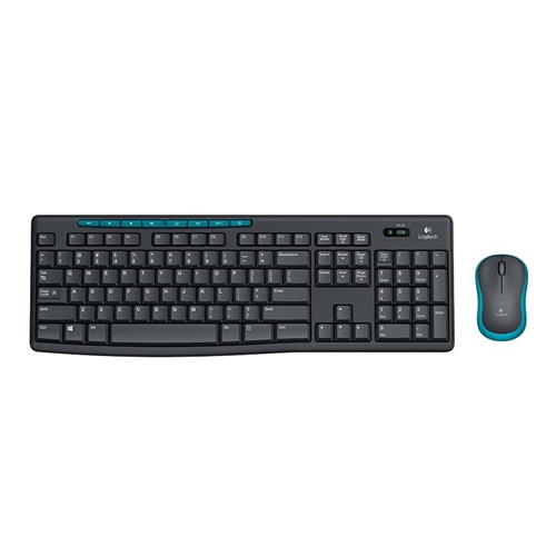 Logitech MK275 Wireless Combo Keyboard and Mouse, Black