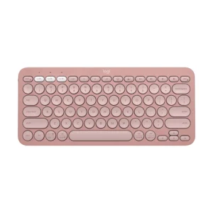 Logitech K380S Pebble Keys 2 Multi-Device Bluetooth Keyboard, TONAL ROSE