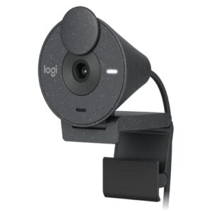 Logitech BRIO 300  Webcam with auto light correction, noise-reducing mic, 1080p, GRAPHITE,