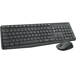 Logitech MK235 Wireless Combo Keyboard and Mouse, Black
