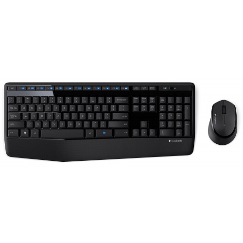 Logitech MK345 Comfort Wireless Keyboard and Mouse, Black